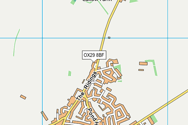 OX29 8BF map - OS VectorMap District (Ordnance Survey) OX29 8BF map - OS VectorMap District (Ordnance Survey)