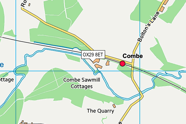 OX29 8ET map - OS VectorMap District (Ordnance Survey) OX29 8ET map - OS VectorMap District (Ordnance Survey)
