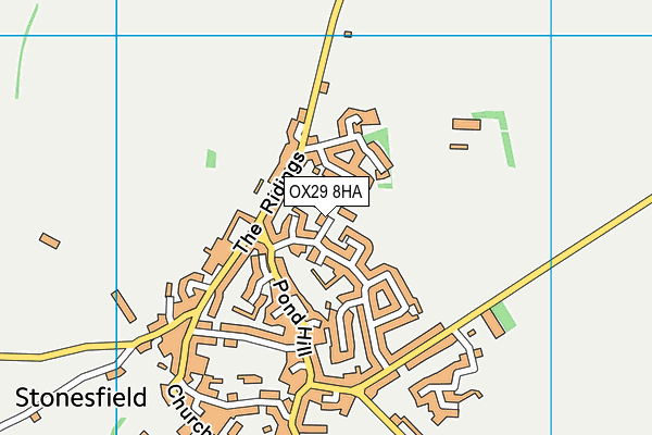 OX29 8HA map - OS VectorMap District (Ordnance Survey) OX29 8HA map - OS VectorMap District (Ordnance Survey)