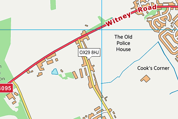 OX29 8HJ map - OS VectorMap District (Ordnance Survey) OX29 8HJ map - OS VectorMap District (Ordnance Survey)