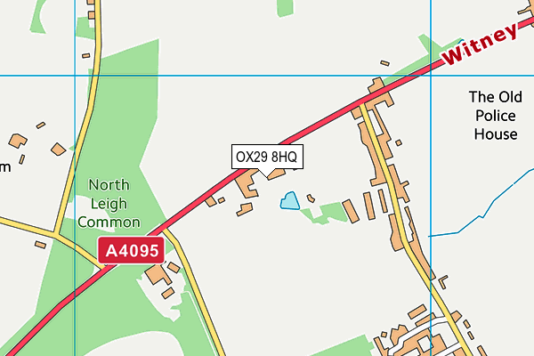 OX29 8HQ map - OS VectorMap District (Ordnance Survey) OX29 8HQ map - OS VectorMap District (Ordnance Survey)