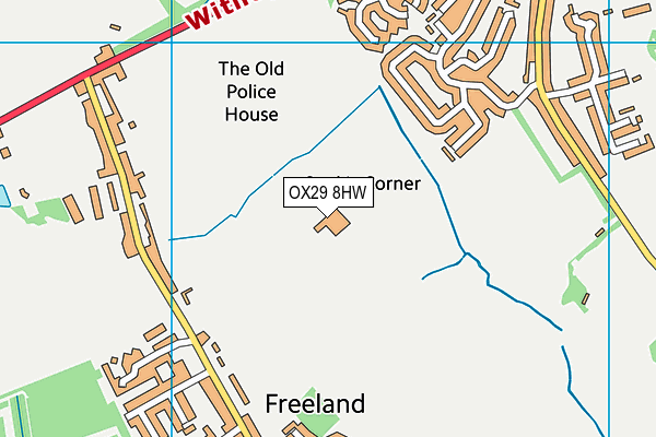 OX29 8HW map - OS VectorMap District (Ordnance Survey) OX29 8HW map - OS VectorMap District (Ordnance Survey)