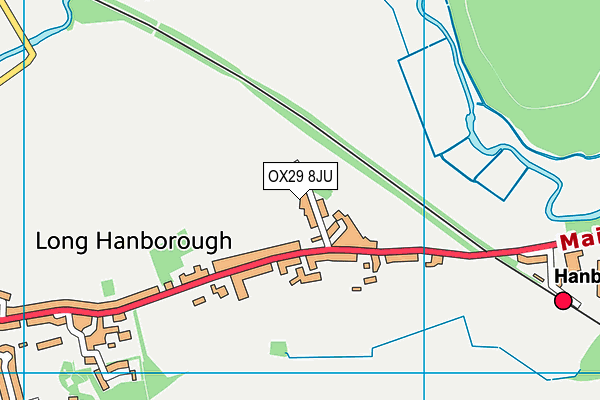 OX29 8JU map - OS VectorMap District (Ordnance Survey)