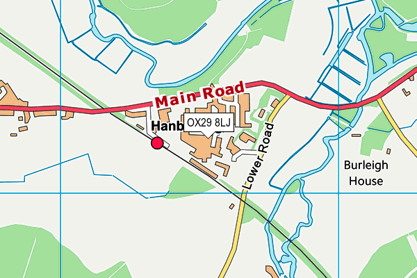 OX29 8LJ map - OS VectorMap District (Ordnance Survey) OX29 8LJ map - OS VectorMap District (Ordnance Survey)