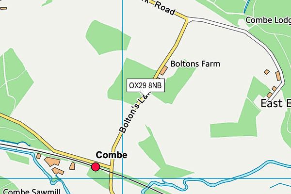 OX29 8NB map - OS VectorMap District (Ordnance Survey) OX29 8NB map - OS VectorMap District (Ordnance Survey)