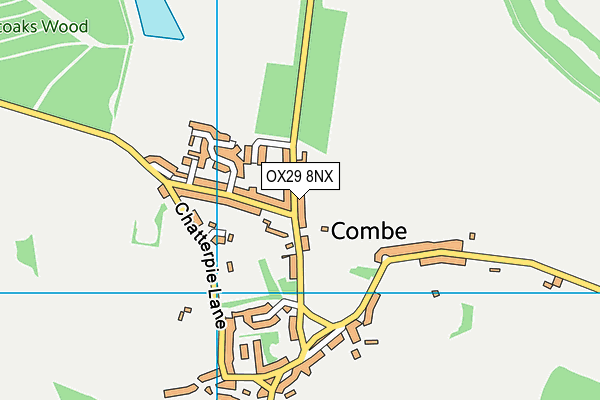 OX29 8NX map - OS VectorMap District (Ordnance Survey) OX29 8NX map - OS VectorMap District (Ordnance Survey)