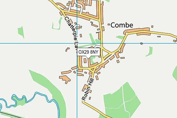 OX29 8NY map - OS VectorMap District (Ordnance Survey) OX29 8NY map - OS VectorMap District (Ordnance Survey)