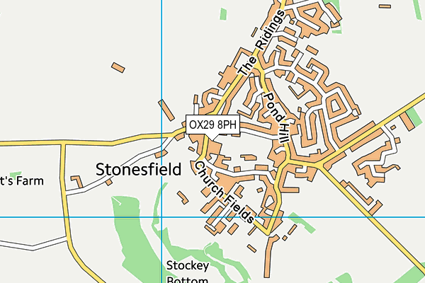 OX29 8PH map - OS VectorMap District (Ordnance Survey) OX29 8PH map - OS VectorMap District (Ordnance Survey)