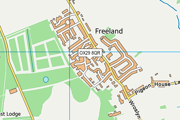 OX29 8QR map - OS VectorMap District (Ordnance Survey)