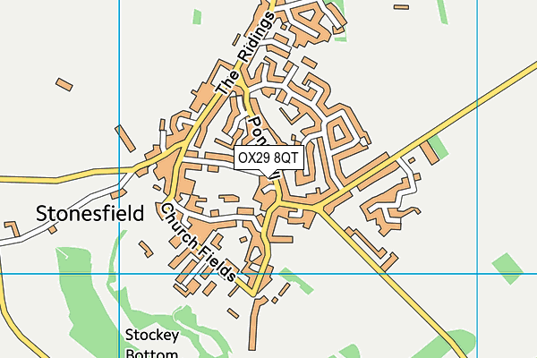 OX29 8QT map - OS VectorMap District (Ordnance Survey) OX29 8QT map - OS VectorMap District (Ordnance Survey)