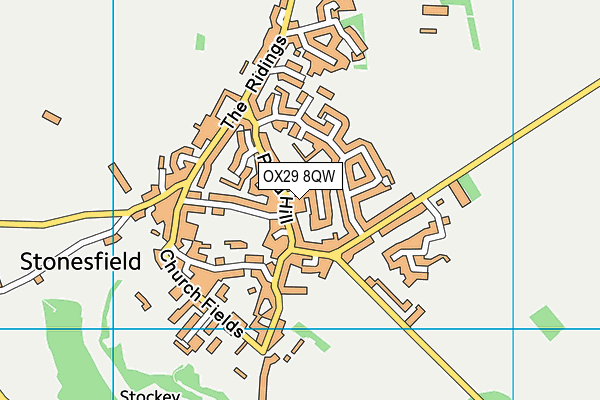 OX29 8QW map - OS VectorMap District (Ordnance Survey) OX29 8QW map - OS VectorMap District (Ordnance Survey)