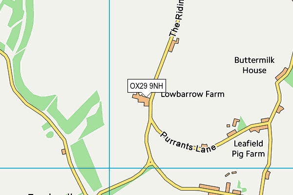 OX29 9NH map - OS VectorMap District (Ordnance Survey) OX29 9NH map - OS VectorMap District (Ordnance Survey)