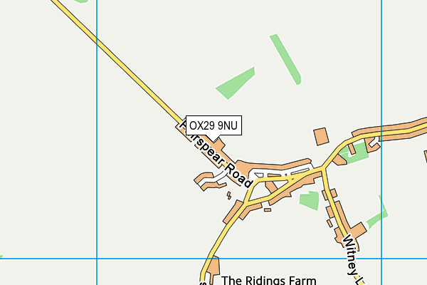 OX29 9NU map - OS VectorMap District (Ordnance Survey) OX29 9NU map - OS VectorMap District (Ordnance Survey)