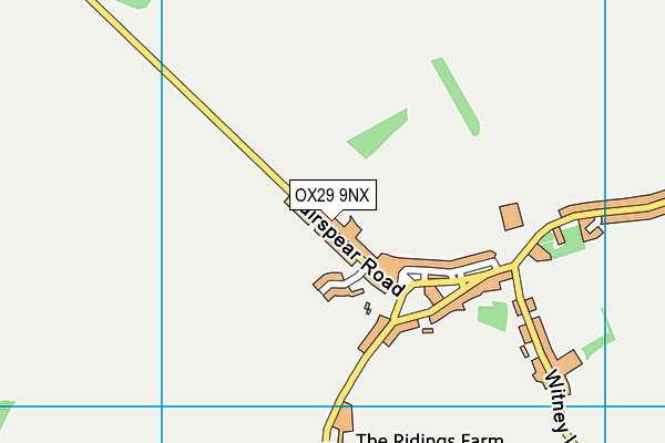 OX29 9NX map - OS VectorMap District (Ordnance Survey) OX29 9NX map - OS VectorMap District (Ordnance Survey)