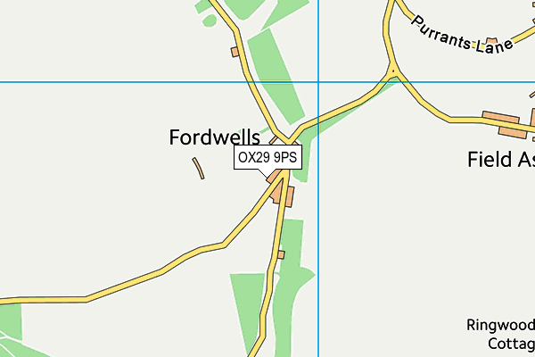 OX29 9PS map - OS VectorMap District (Ordnance Survey) OX29 9PS map - OS VectorMap District (Ordnance Survey)