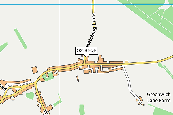 OX29 9QP map - OS VectorMap District (Ordnance Survey) OX29 9QP map - OS VectorMap District (Ordnance Survey)
