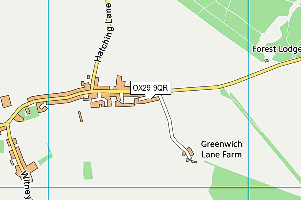 OX29 9QR map - OS VectorMap District (Ordnance Survey) OX29 9QR map - OS VectorMap District (Ordnance Survey)