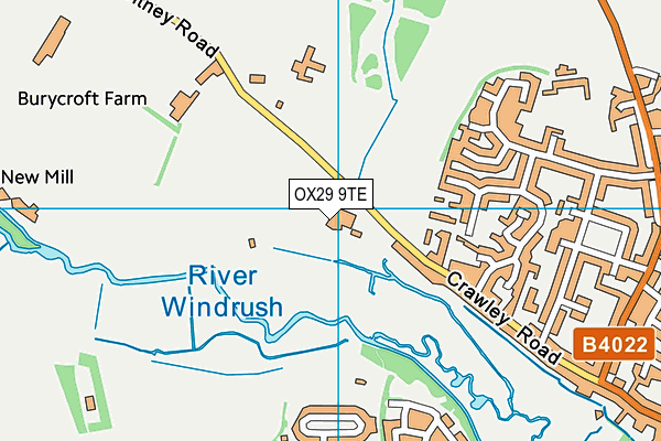 OX29 9TE map - OS VectorMap District (Ordnance Survey) OX29 9TE map - OS VectorMap District (Ordnance Survey)
