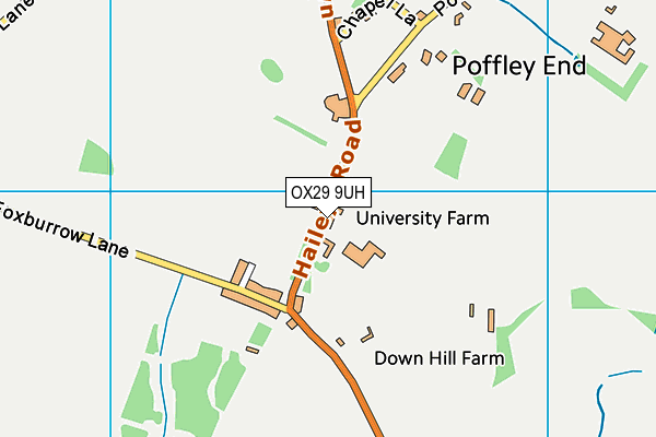 OX29 9UH map - OS VectorMap District (Ordnance Survey) OX29 9UH map - OS VectorMap District (Ordnance Survey)
