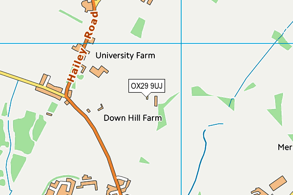 OX29 9UJ map - OS VectorMap District (Ordnance Survey) OX29 9UJ map - OS VectorMap District (Ordnance Survey)