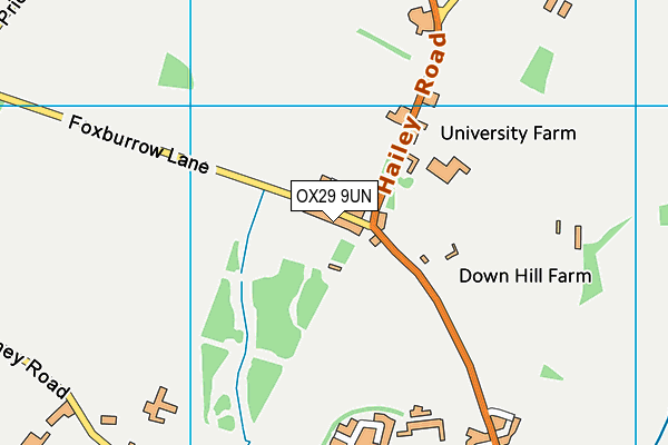 OX29 9UN map - OS VectorMap District (Ordnance Survey) OX29 9UN map - OS VectorMap District (Ordnance Survey)