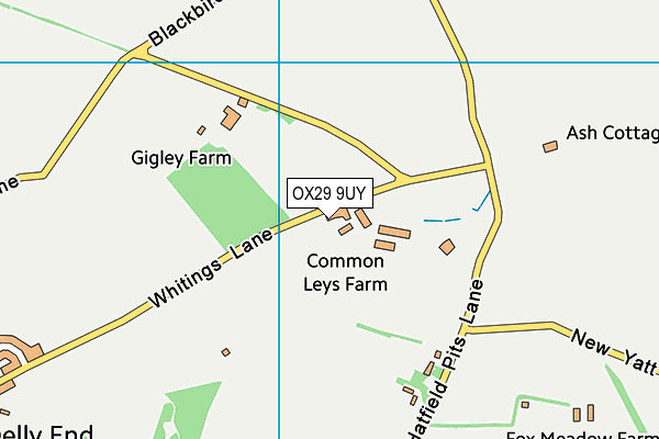 OX29 9UY map - OS VectorMap District (Ordnance Survey) OX29 9UY map - OS VectorMap District (Ordnance Survey)