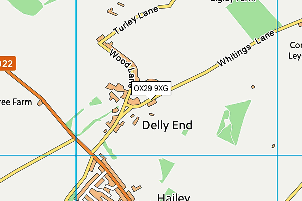 OX29 9XG map - OS VectorMap District (Ordnance Survey) OX29 9XG map - OS VectorMap District (Ordnance Survey)