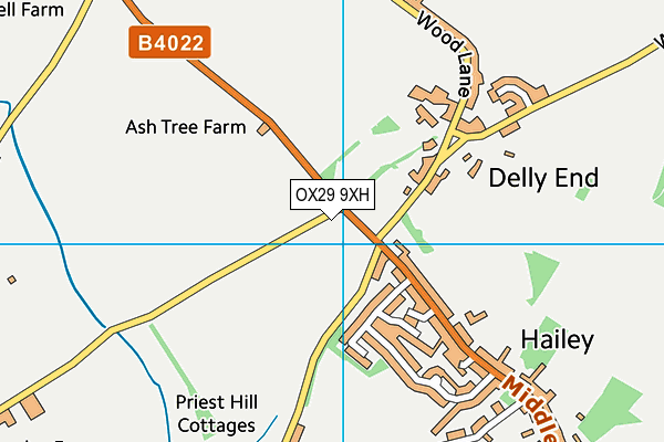 OX29 9XH map - OS VectorMap District (Ordnance Survey) OX29 9XH map - OS VectorMap District (Ordnance Survey)
