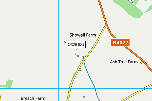 OX29 9XJ map - OS VectorMap District (Ordnance Survey) OX29 9XJ map - OS VectorMap District (Ordnance Survey)