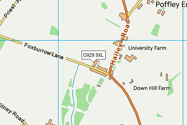 OX29 9XL map - OS VectorMap District (Ordnance Survey) OX29 9XL map - OS VectorMap District (Ordnance Survey)