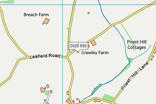 OX29 9XS map - OS VectorMap District (Ordnance Survey) OX29 9XS map - OS VectorMap District (Ordnance Survey)