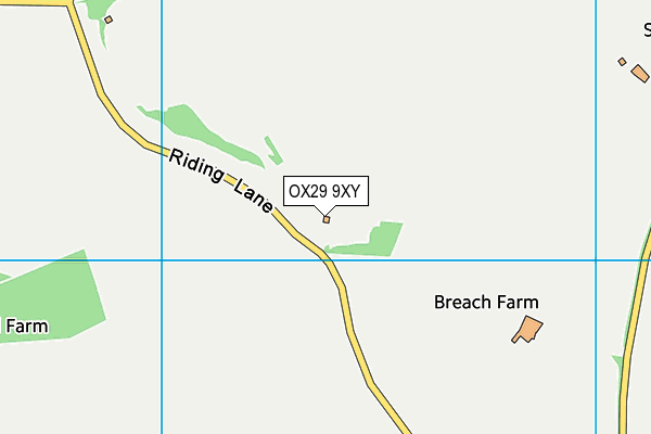 OX29 9XY map - OS VectorMap District (Ordnance Survey) OX29 9XY map - OS VectorMap District (Ordnance Survey)