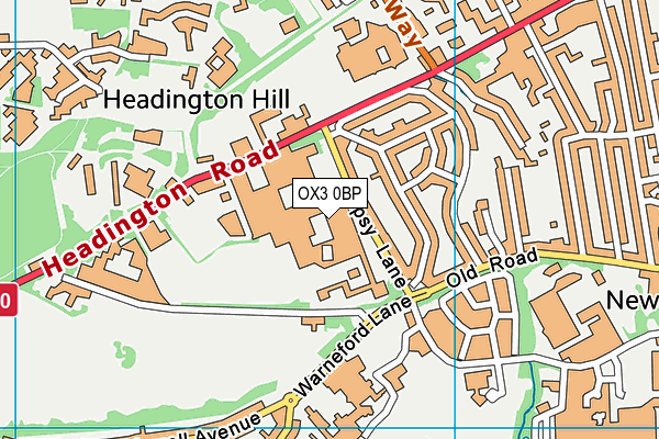 OX3 0BP map - OS VectorMap District (Ordnance Survey) OX3 0BP map - OS VectorMap District (Ordnance Survey)