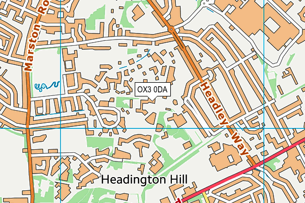 OX3 0DA map - OS VectorMap District (Ordnance Survey) OX3 0DA map - OS VectorMap District (Ordnance Survey)