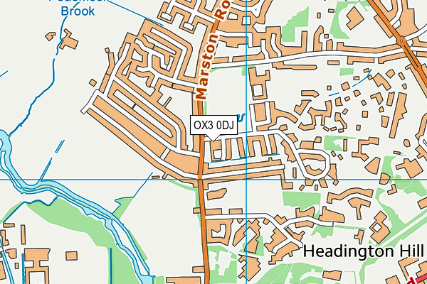 OX3 0DJ map - OS VectorMap District (Ordnance Survey) OX3 0DJ map - OS VectorMap District (Ordnance Survey)