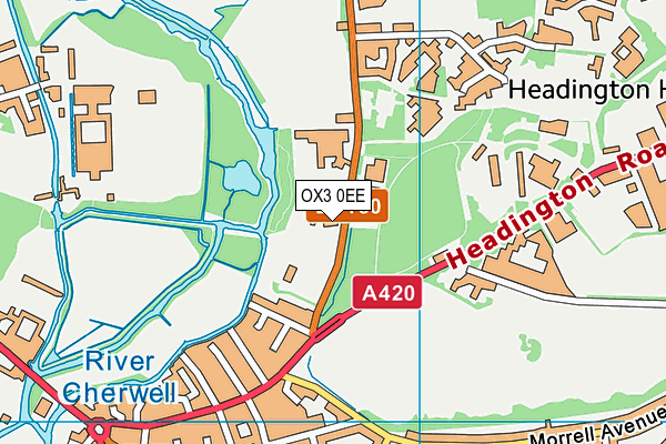 OX3 0EE map - OS VectorMap District (Ordnance Survey) OX3 0EE map - OS VectorMap District (Ordnance Survey)