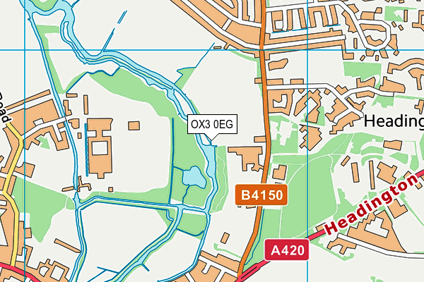 OX3 0EG map - OS VectorMap District (Ordnance Survey) OX3 0EG map - OS VectorMap District (Ordnance Survey)
