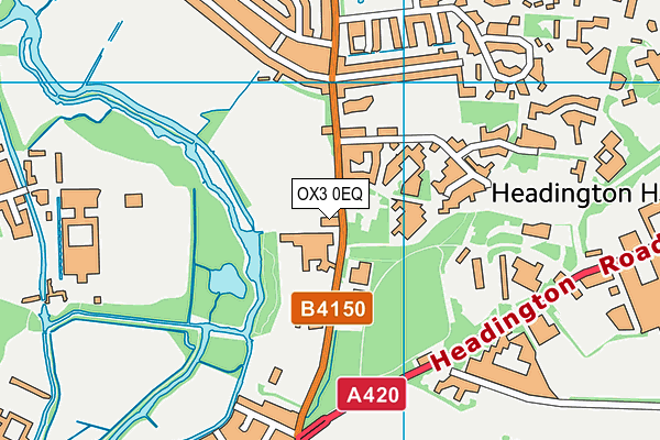 OX3 0EQ map - OS VectorMap District (Ordnance Survey) OX3 0EQ map - OS VectorMap District (Ordnance Survey)