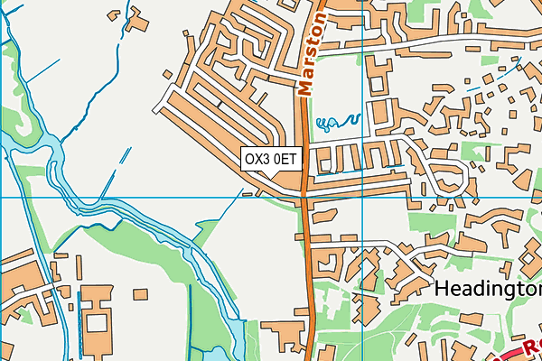 OX3 0ET map - OS VectorMap District (Ordnance Survey) OX3 0ET map - OS VectorMap District (Ordnance Survey)