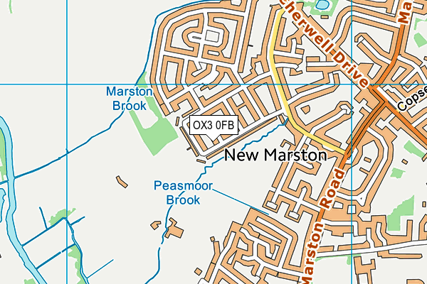 OX3 0FB map - OS VectorMap District (Ordnance Survey) OX3 0FB map - OS VectorMap District (Ordnance Survey)