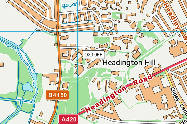 OX3 0FF map - OS VectorMap District (Ordnance Survey) OX3 0FF map - OS VectorMap District (Ordnance Survey)
