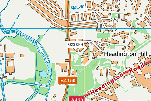 OX3 0FH map - OS VectorMap District (Ordnance Survey) OX3 0FH map - OS VectorMap District (Ordnance Survey)