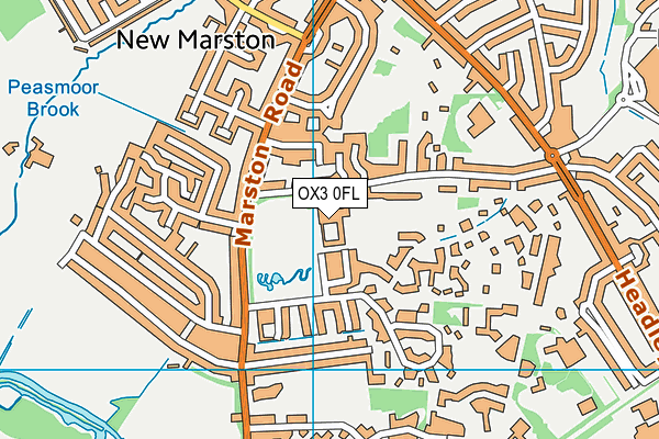 OX3 0FL map - OS VectorMap District (Ordnance Survey) OX3 0FL map - OS VectorMap District (Ordnance Survey)