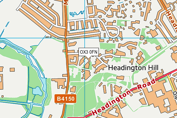 OX3 0FN map - OS VectorMap District (Ordnance Survey) OX3 0FN map - OS VectorMap District (Ordnance Survey)