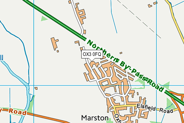 OX3 0FQ map - OS VectorMap District (Ordnance Survey) OX3 0FQ map - OS VectorMap District (Ordnance Survey)