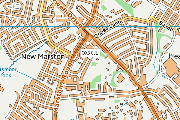 OX3 0JL map - OS VectorMap District (Ordnance Survey) OX3 0JL map - OS VectorMap District (Ordnance Survey)