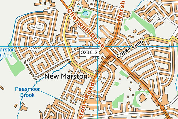 OX3 0JS map - OS VectorMap District (Ordnance Survey) OX3 0JS map - OS VectorMap District (Ordnance Survey)