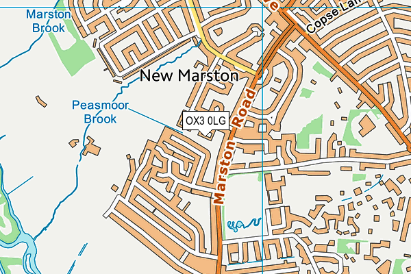 OX3 0LG map - OS VectorMap District (Ordnance Survey) OX3 0LG map - OS VectorMap District (Ordnance Survey)