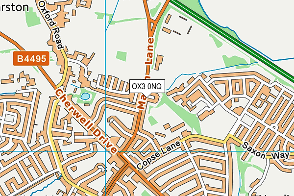 OX3 0NQ map - OS VectorMap District (Ordnance Survey)