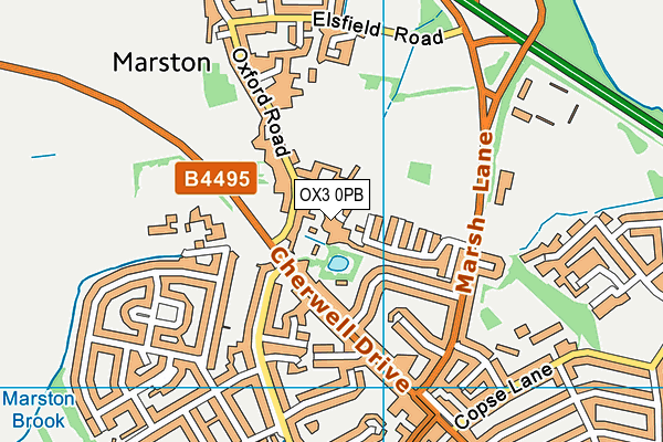 OX3 0PB map - OS VectorMap District (Ordnance Survey) OX3 0PB map - OS VectorMap District (Ordnance Survey)